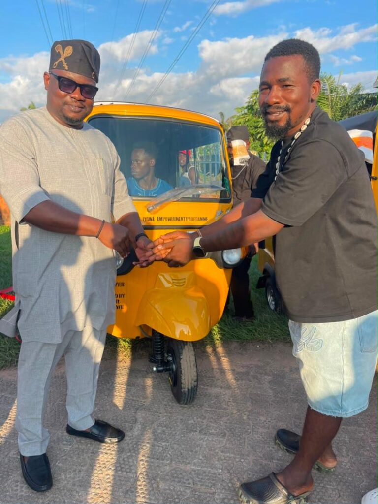Edo Lawmaker Distributes Tricycles, Bike Carriers to Boost Youth Employment in Oredo